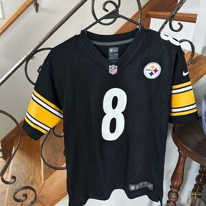 Nike Black and Yellow Football Jersey